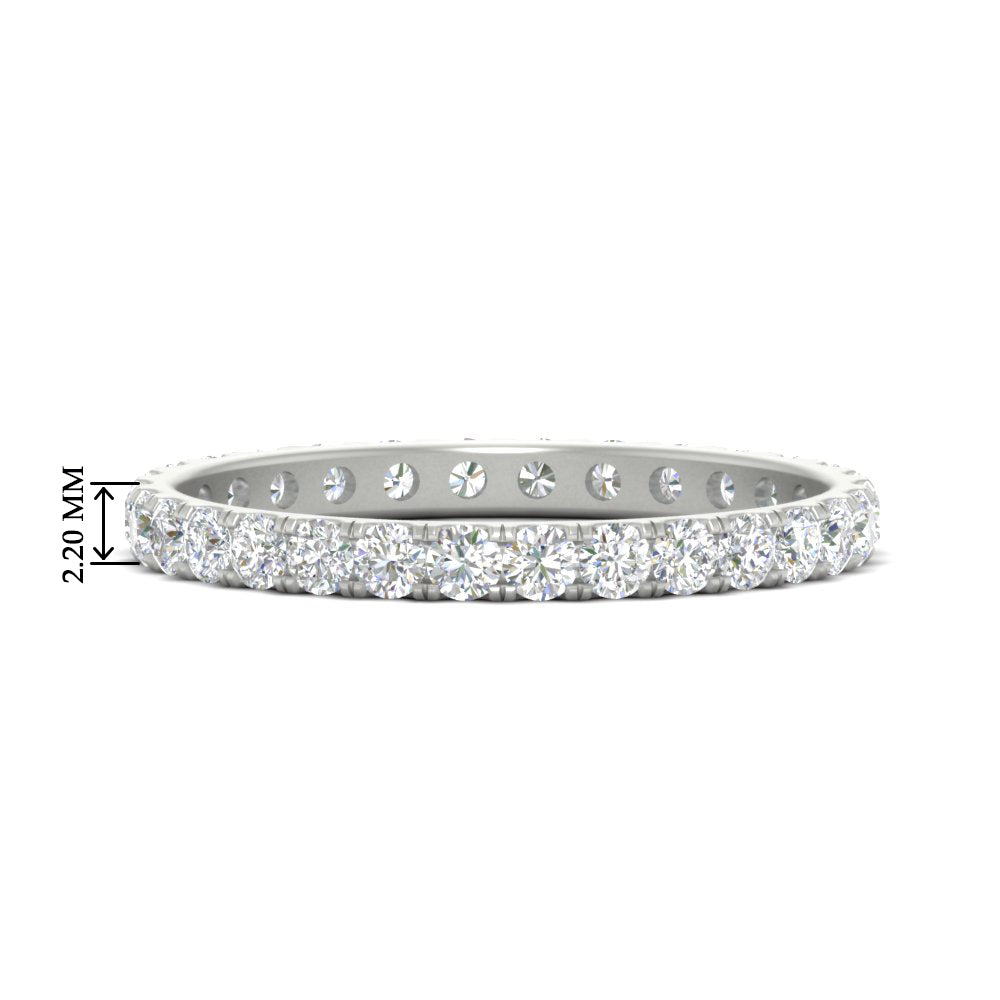 0.75 Carat Round Diamond Eternity Wedding Band