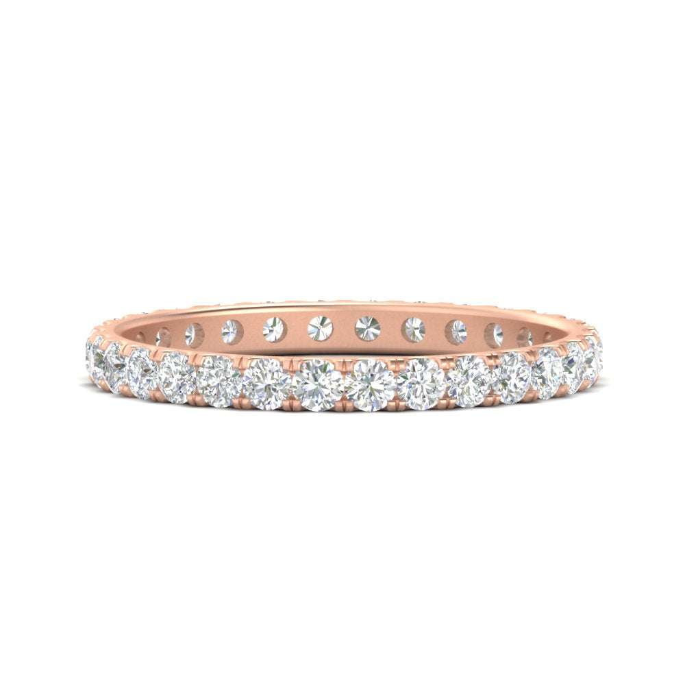 0.75 Carat Round Diamond Eternity Wedding Band