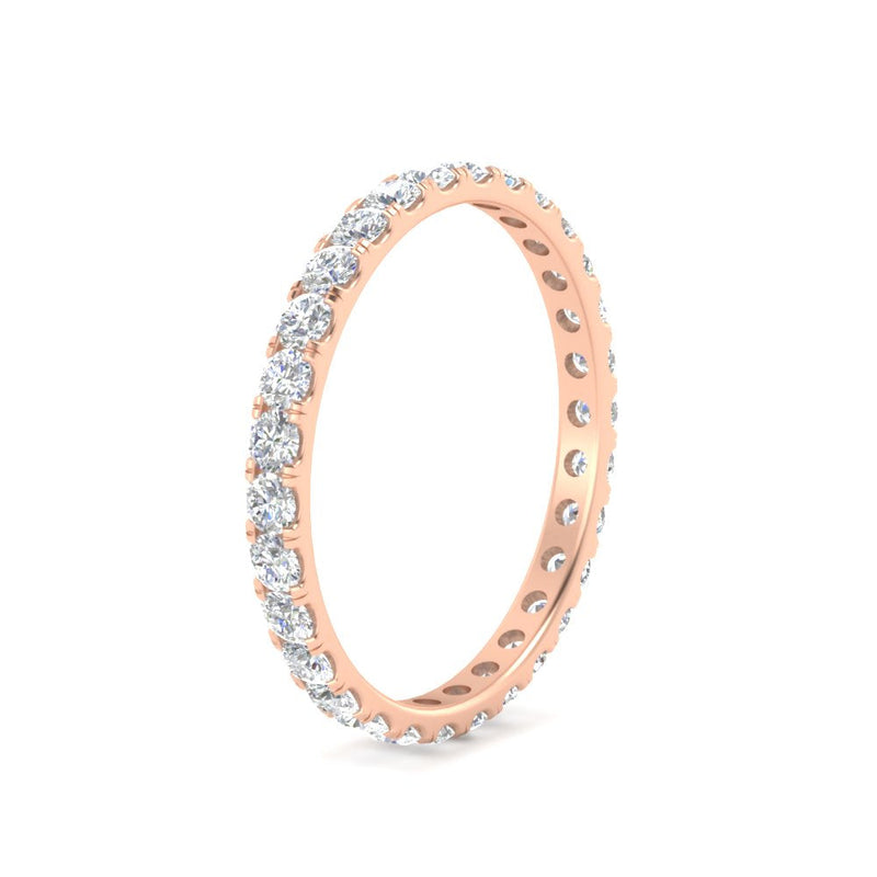 0.75 Carat Round Diamond Eternity Wedding Band