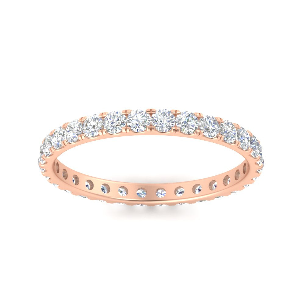 0.75 Carat Round Diamond Eternity Wedding Band