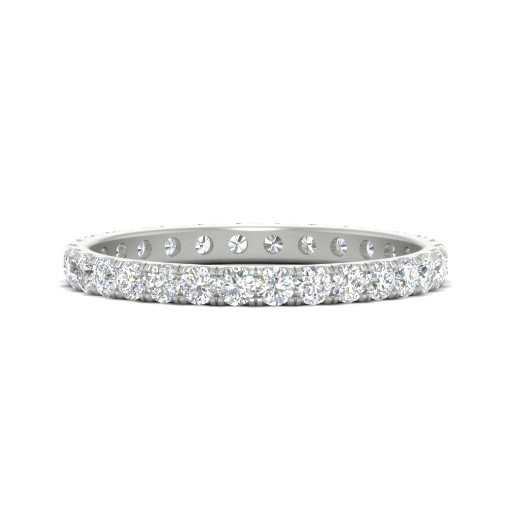 0.75 Carat Round Diamond Eternity Wedding Band