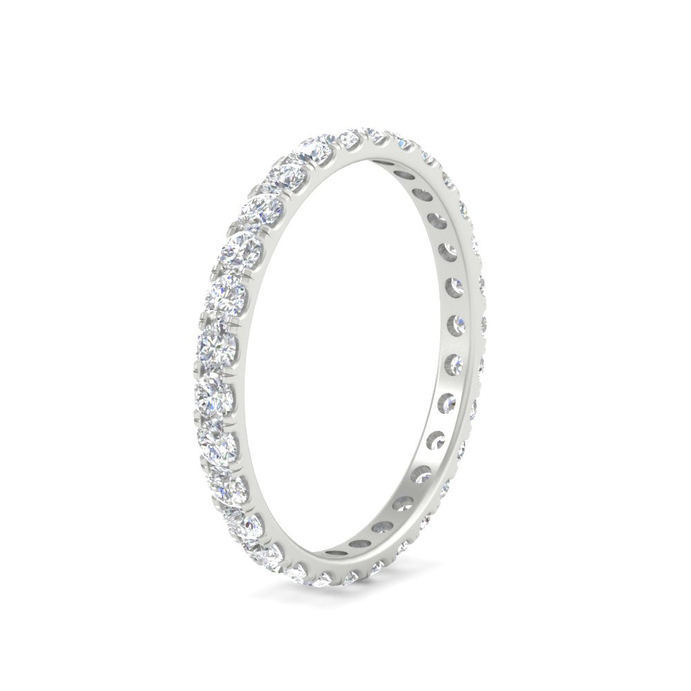 0.75 Carat Round Diamond Eternity Wedding Band