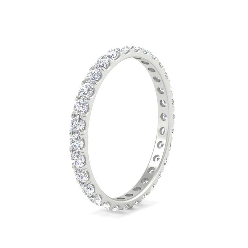 0.75 Carat Round Diamond Eternity Wedding Band