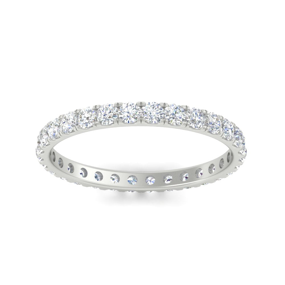 0.75 Carat Round Diamond Eternity Wedding Band