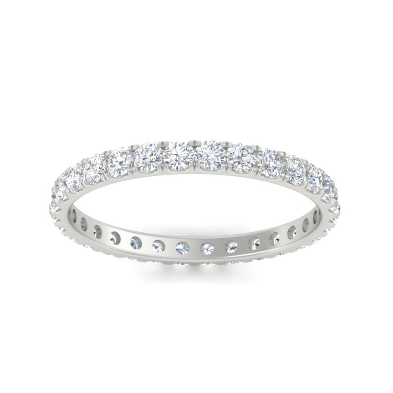 0.75 Carat Round Diamond Eternity Wedding Band