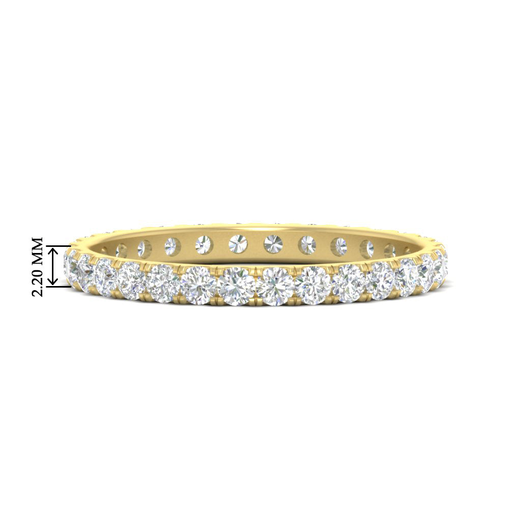 0.75 Carat Round Diamond Eternity Wedding Band