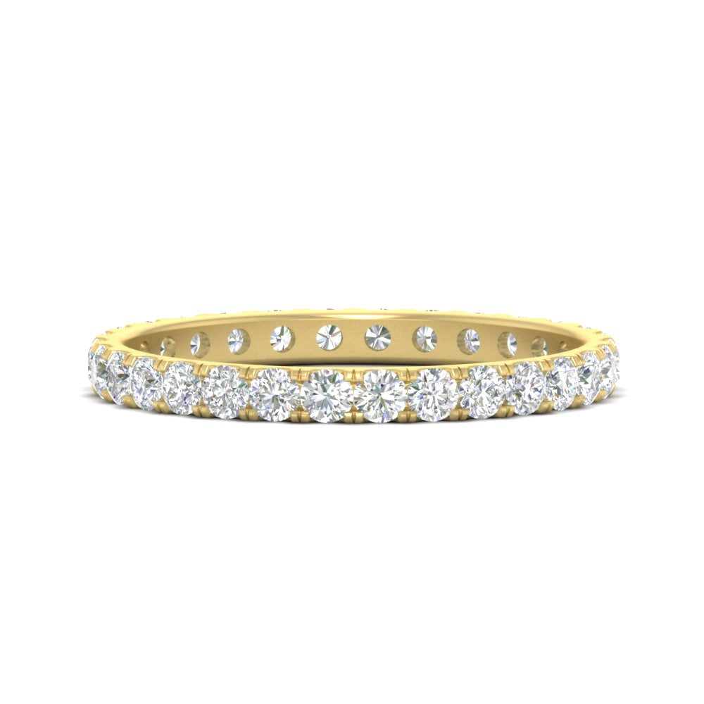 0.75 Carat Round Diamond Eternity Wedding Band