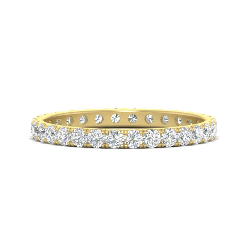 0.75 Carat Round Diamond Eternity Wedding Band
