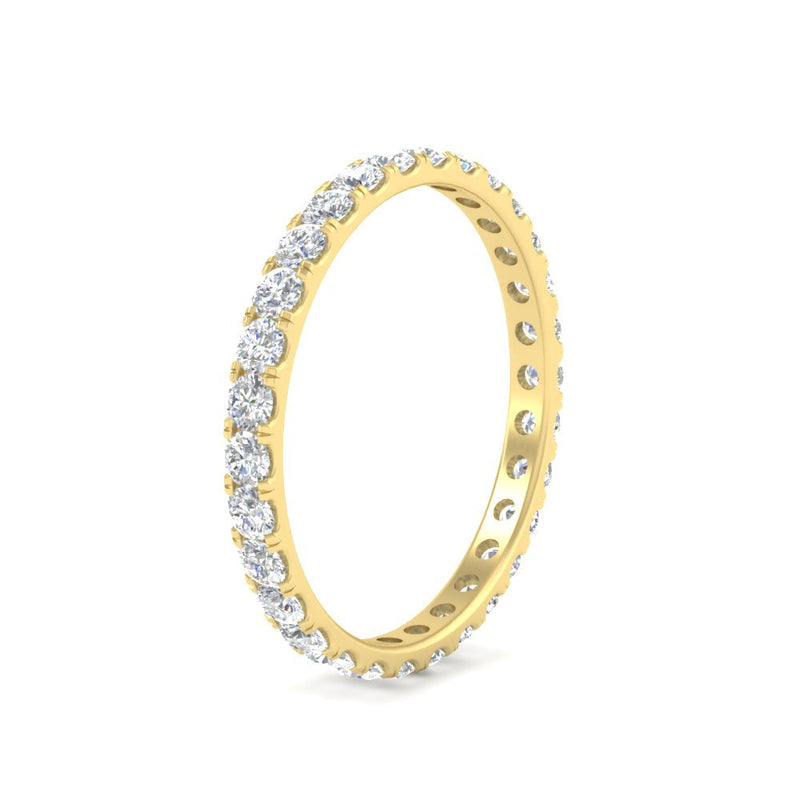 0.75 Carat Round Diamond Eternity Wedding Band
