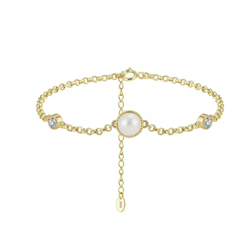 Single Freshwater Pearl Chain Bracelet