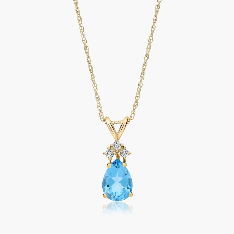 2.3ct Lab Diamond Pendant | Fancy Vivid Blue Center | IGI Certified |