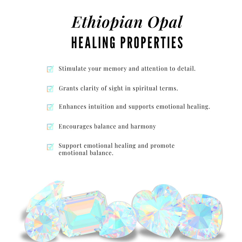Ethiopian Opal & Diamond Oval Ring