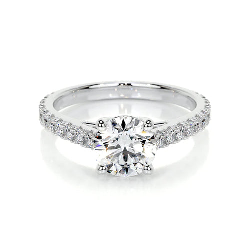 Round Brilliant Lab Grown Diamond Channel Setting Engagement Ring