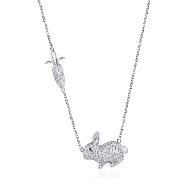 Bunny Rabbit Necklace - Easter Jewelry for Girls
