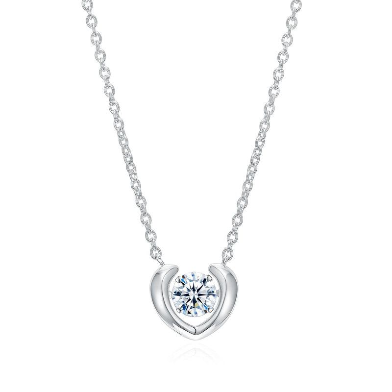 valentine's day  heart shape dancing necklace
