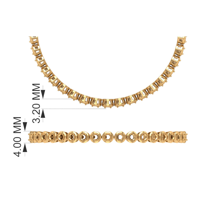 Lab-Created Ruby Tennis Bracelet