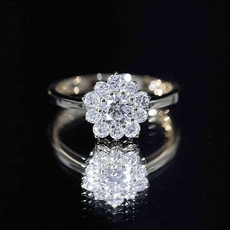 Lab-Grown Diamond Nature Engagement Ring