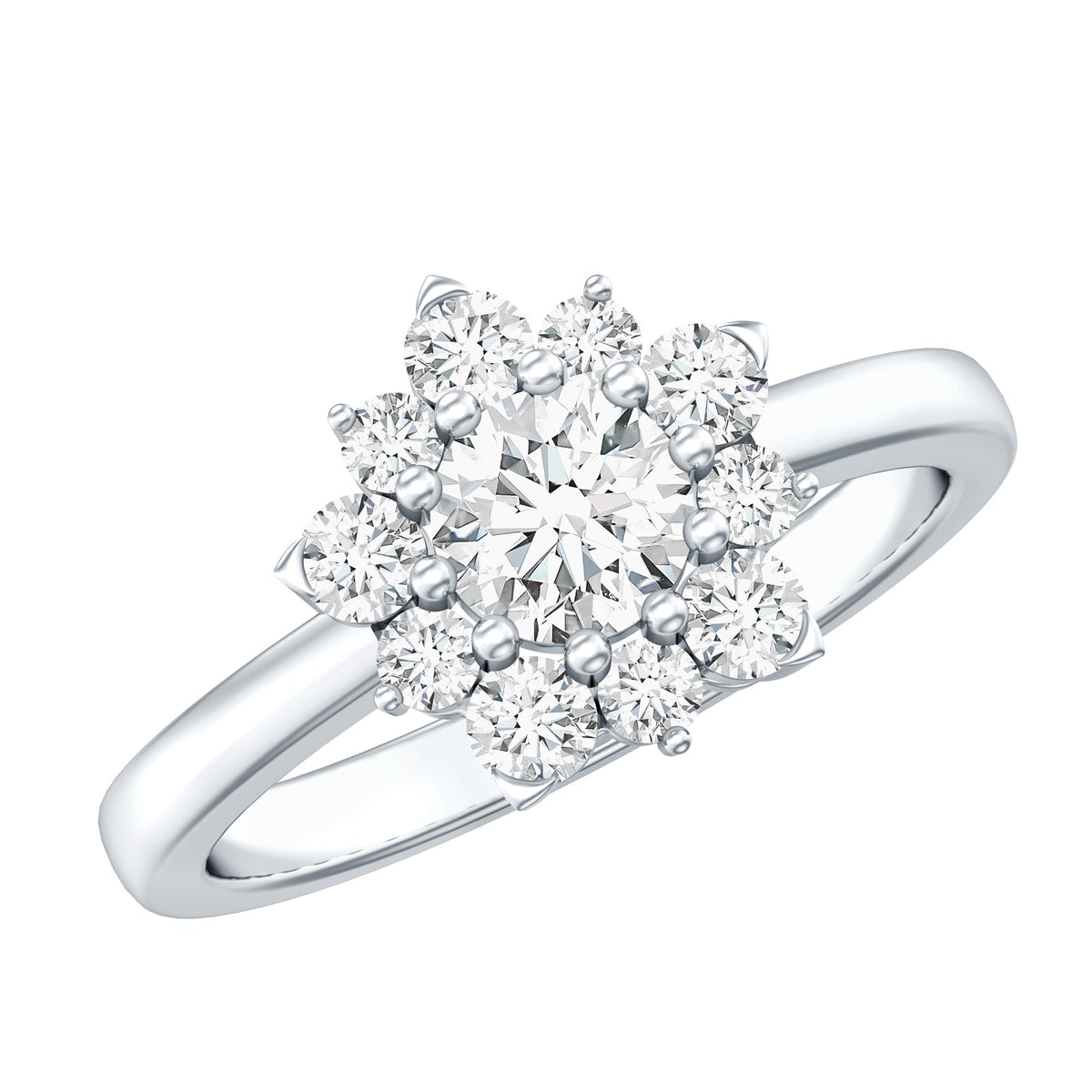 Lab-Grown Diamond Nature Engagement Ring