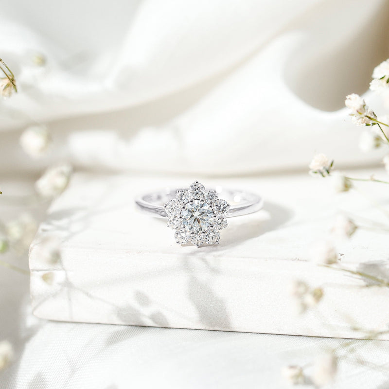 Lab-Grown Diamond Nature Engagement Ring