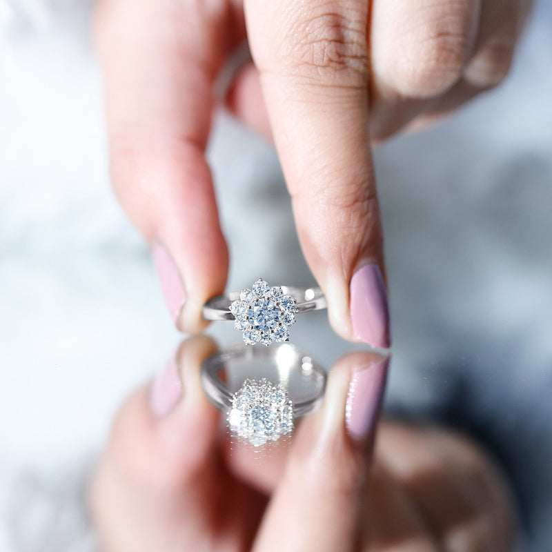 Lab-Grown Diamond Nature Engagement Ring