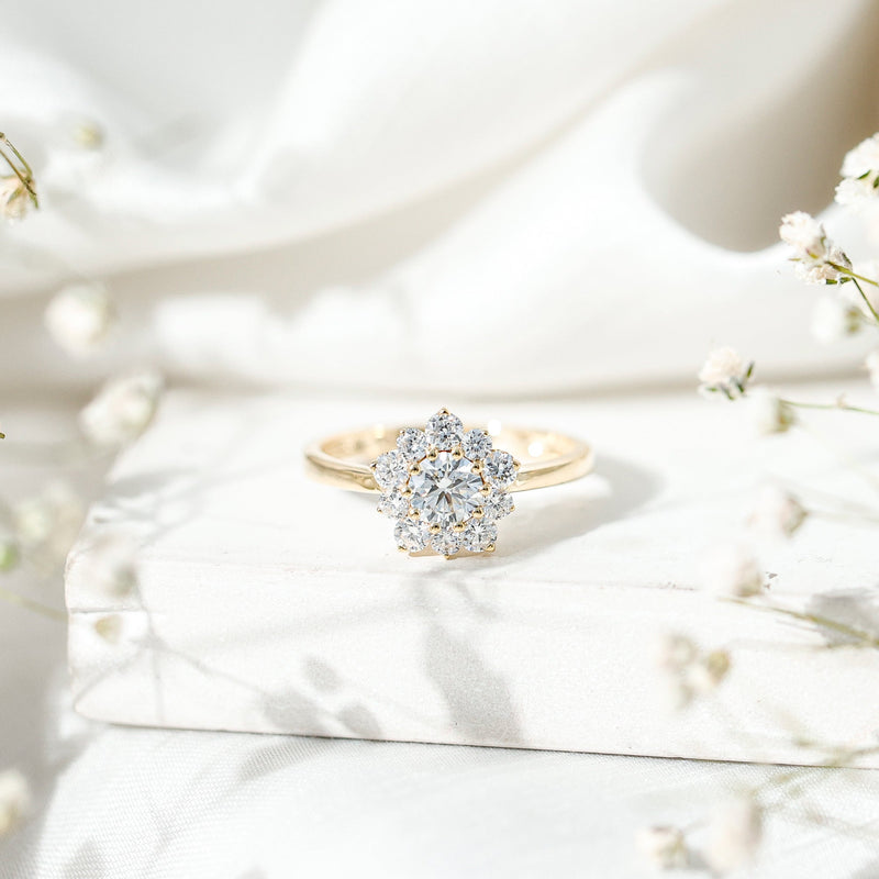 Lab-Grown Diamond Nature Engagement Ring