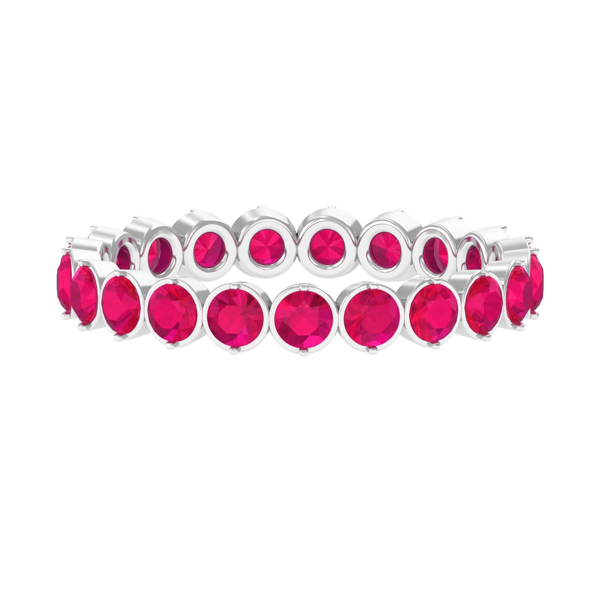 Ruby Eternity Stackable Ring