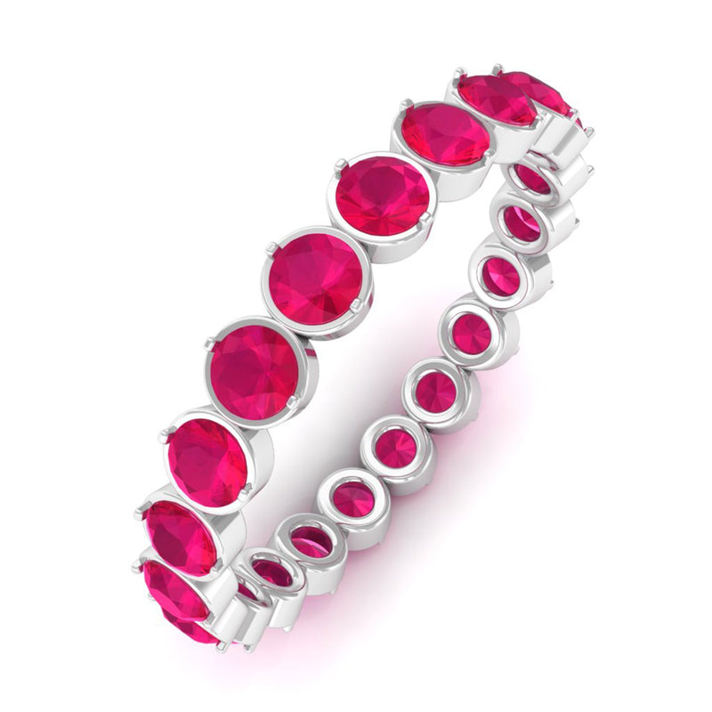 Ruby Eternity Stackable Ring