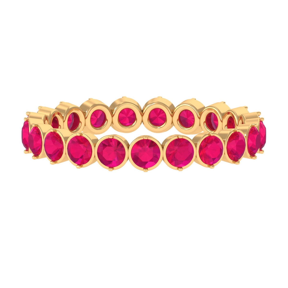 Ruby Eternity Stackable Ring