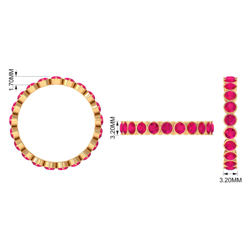 Ruby Eternity Stackable Ring