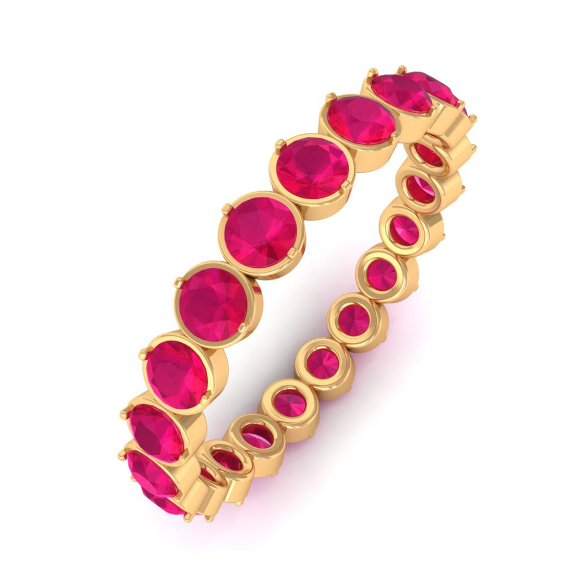 Ruby Eternity Stackable Ring