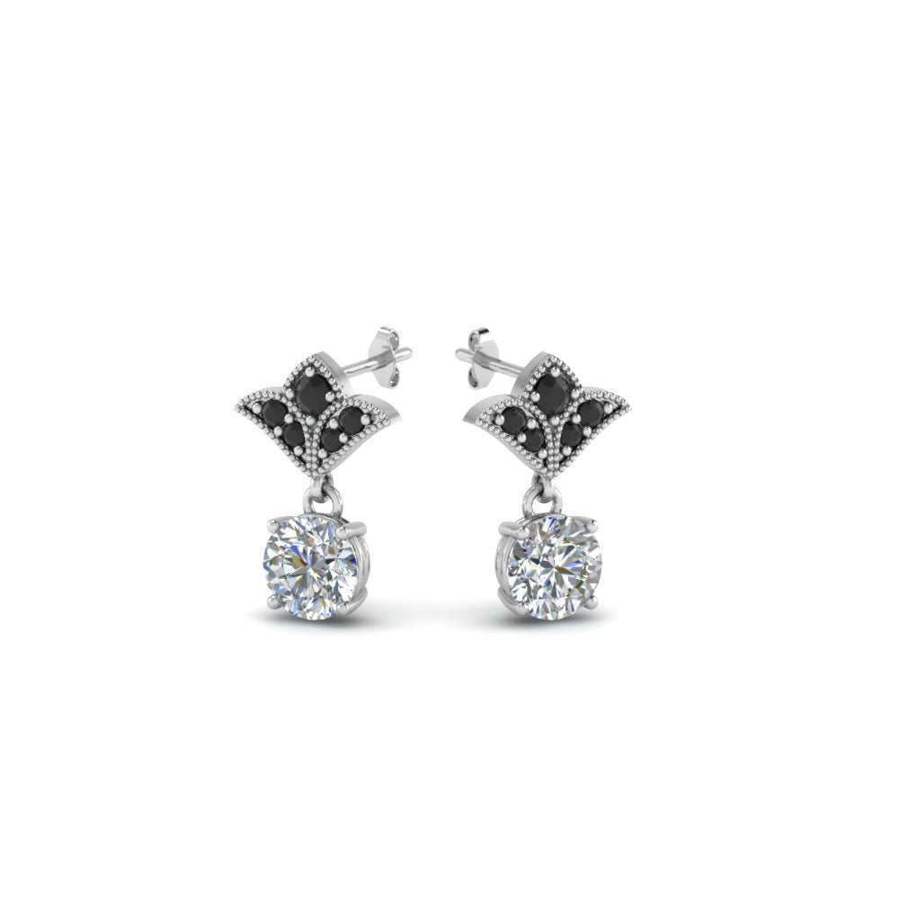 Art Deco Diamond Drop Earrings