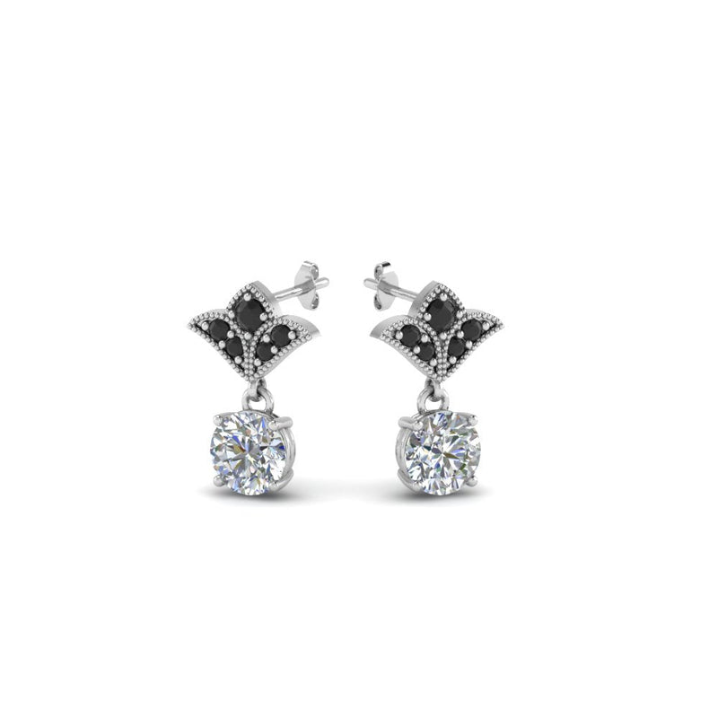 Art Deco Diamond Drop Earrings