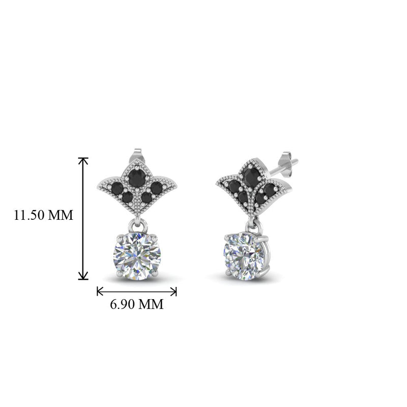 Art Deco Diamond Drop Earrings
