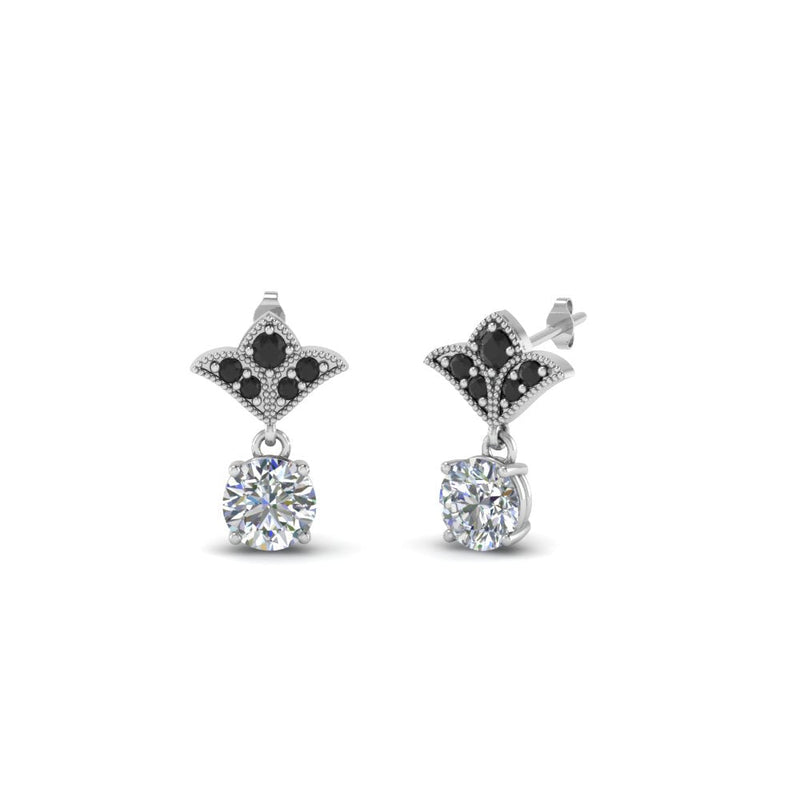 Art Deco Diamond Drop Earrings