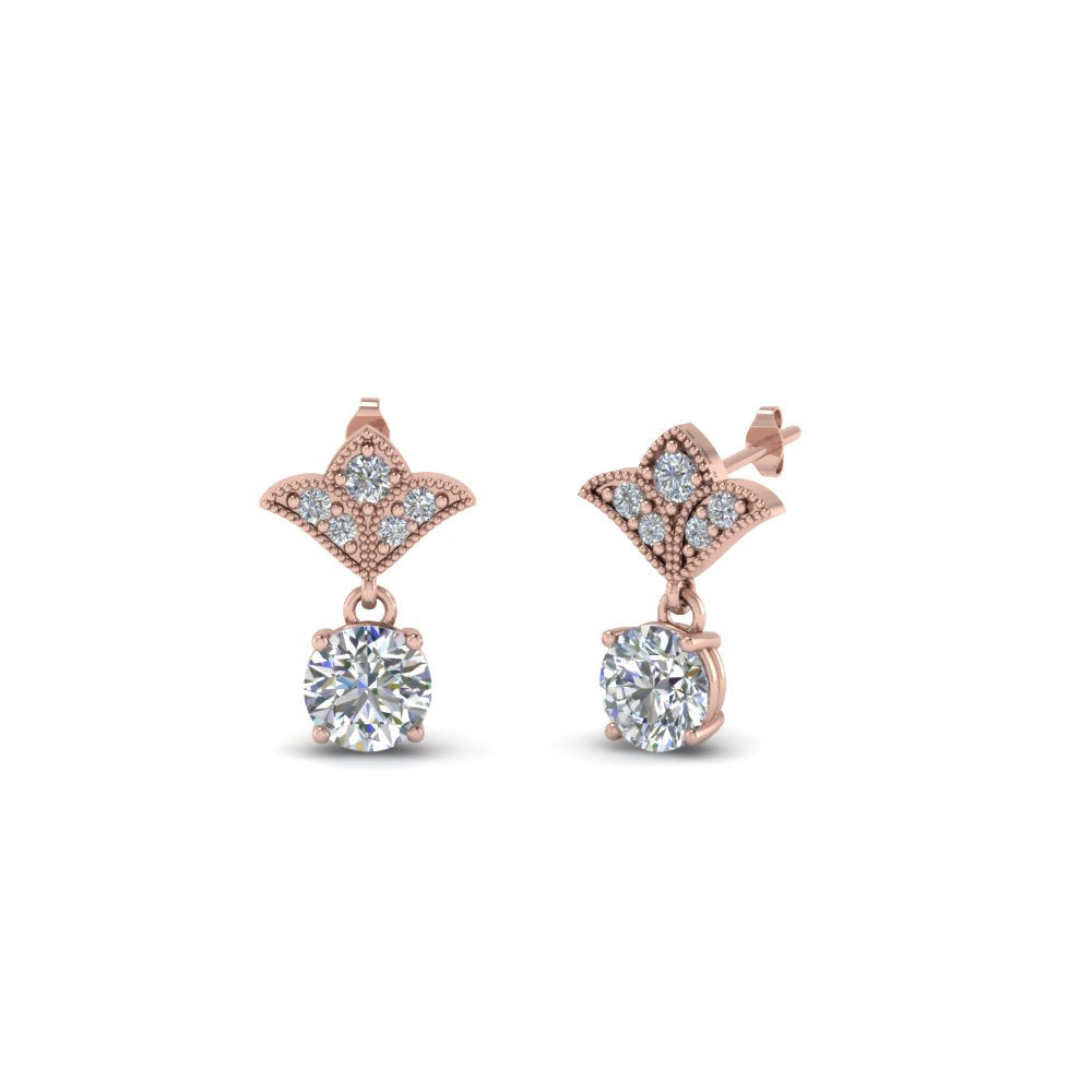Art Deco Diamond Drop Earrings
