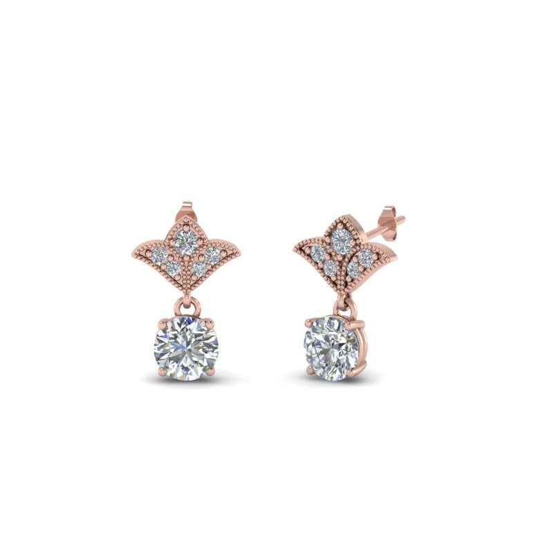 Art Deco Diamond Drop Earrings