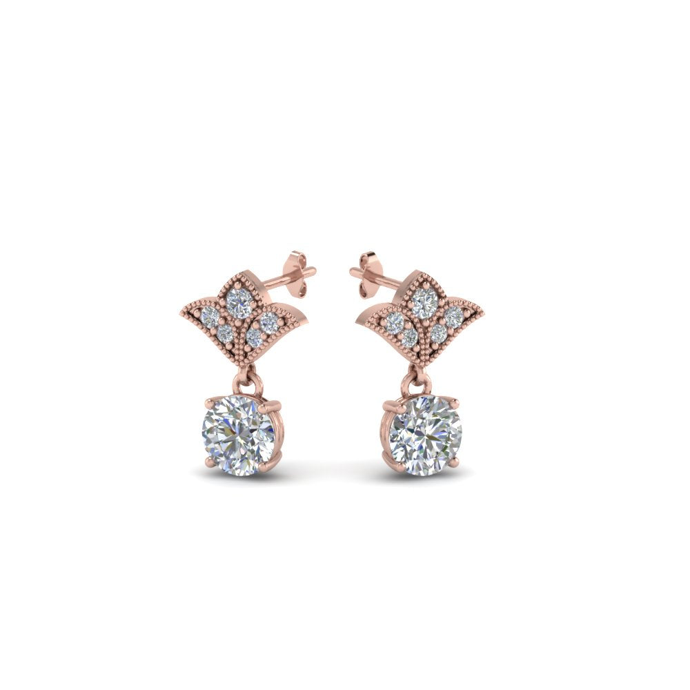 Art Deco Diamond Drop Earrings