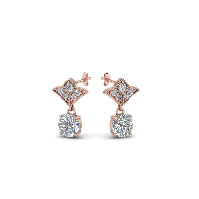Art Deco Diamond Drop Earrings