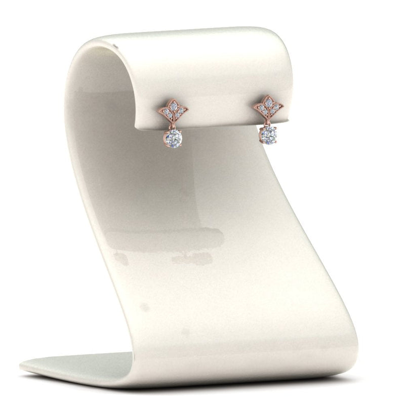 Art Deco Diamond Drop Earrings