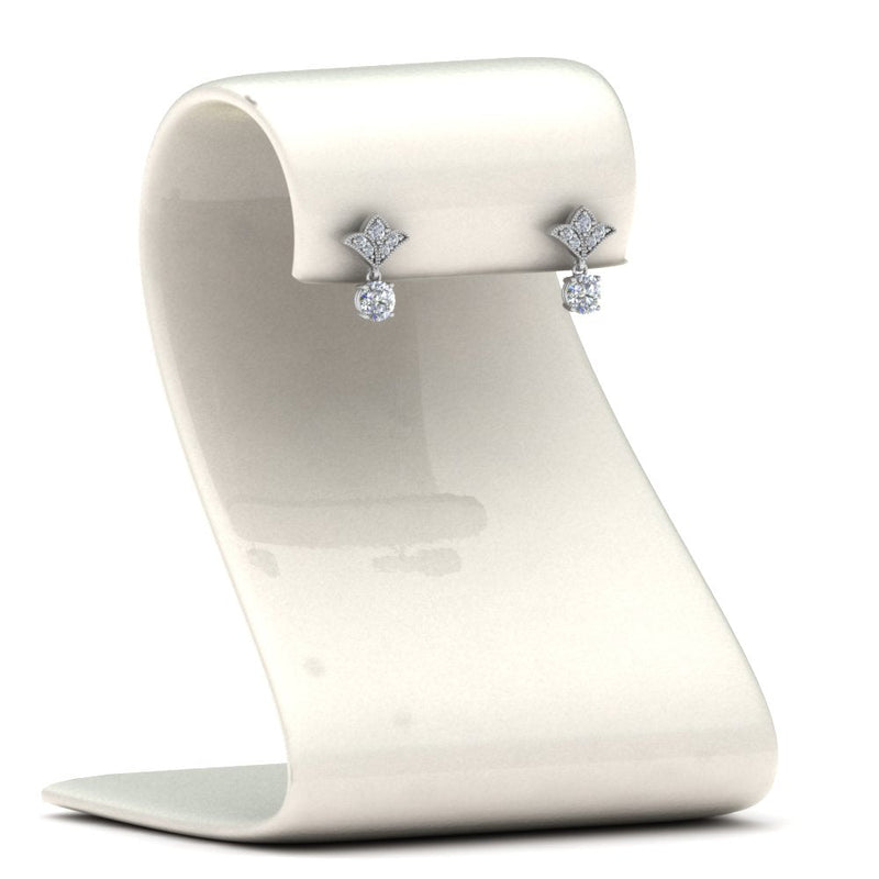 Art Deco Diamond Drop Earrings