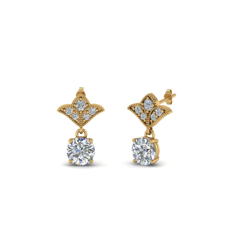 Art Deco Diamond Drop Earrings