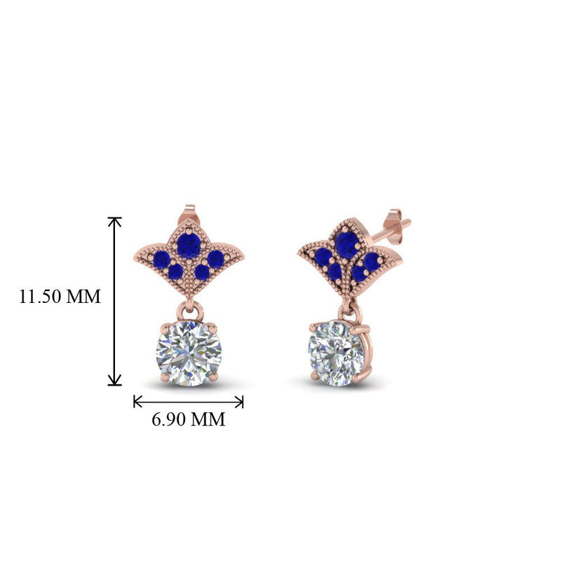 Art Deco Diamond Drop Earrings