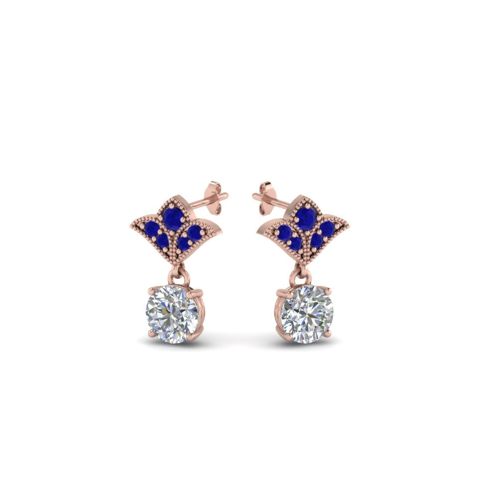 Art Deco Diamond Drop Earrings