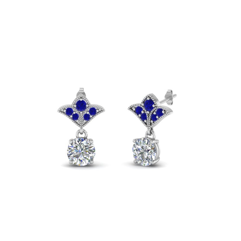 Art Deco Diamond Drop Earrings