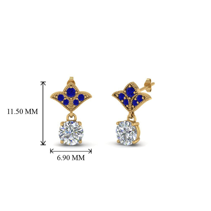 Art Deco Diamond Drop Earrings