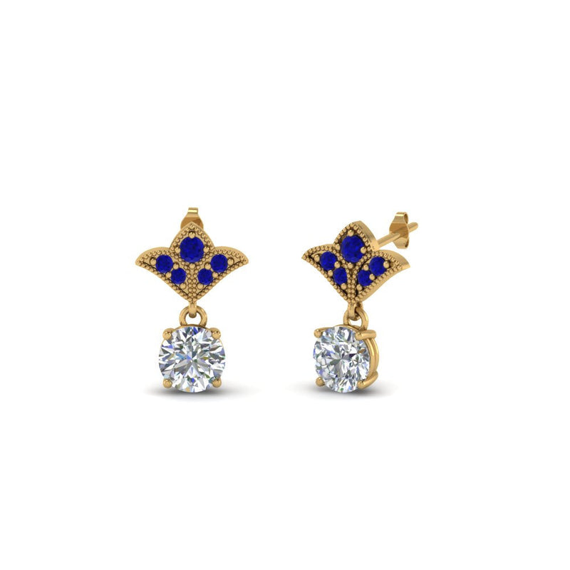 Art Deco Diamond Drop Earrings