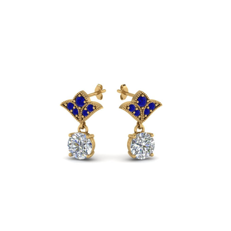 Art Deco Diamond Drop Earrings