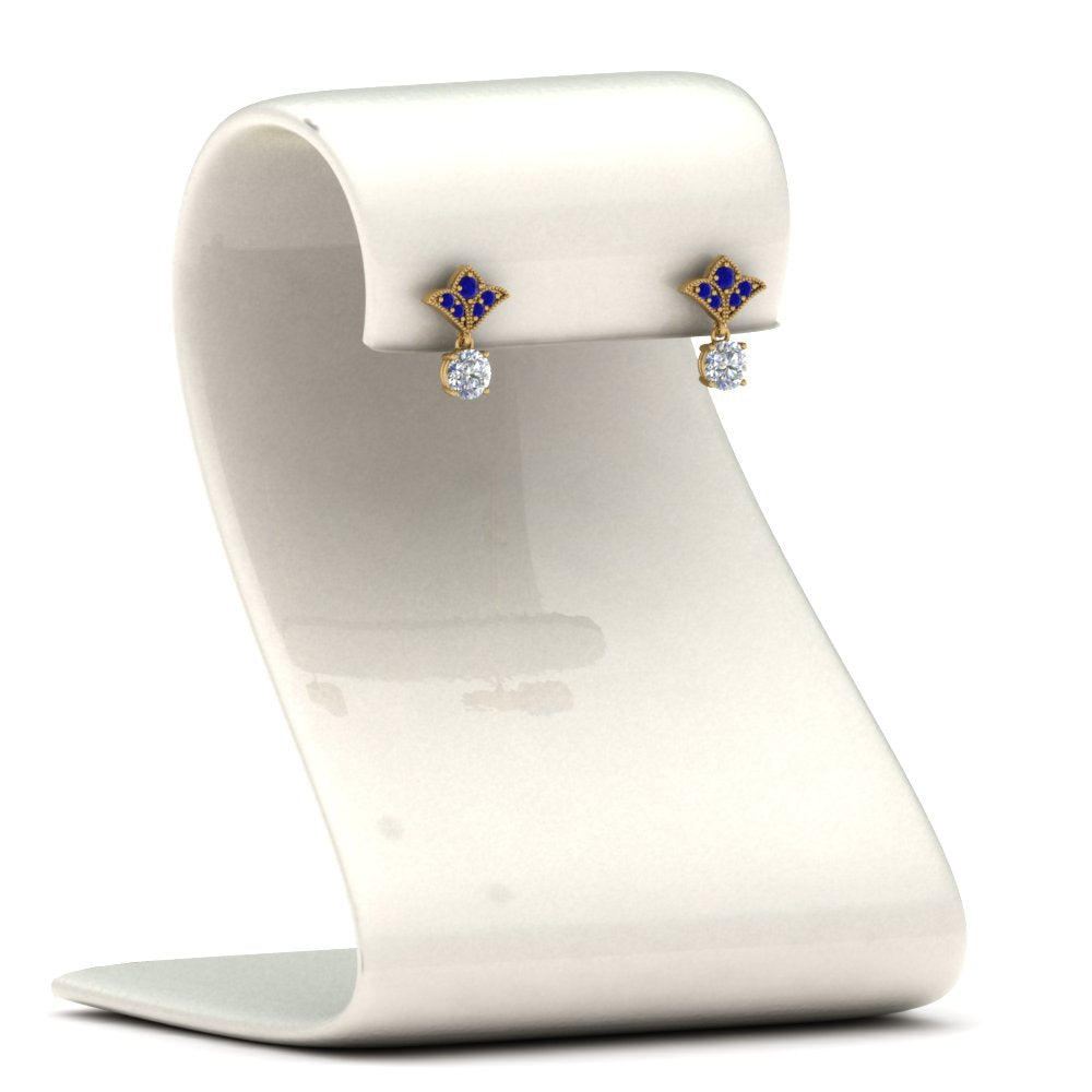 Art Deco Diamond Drop Earrings