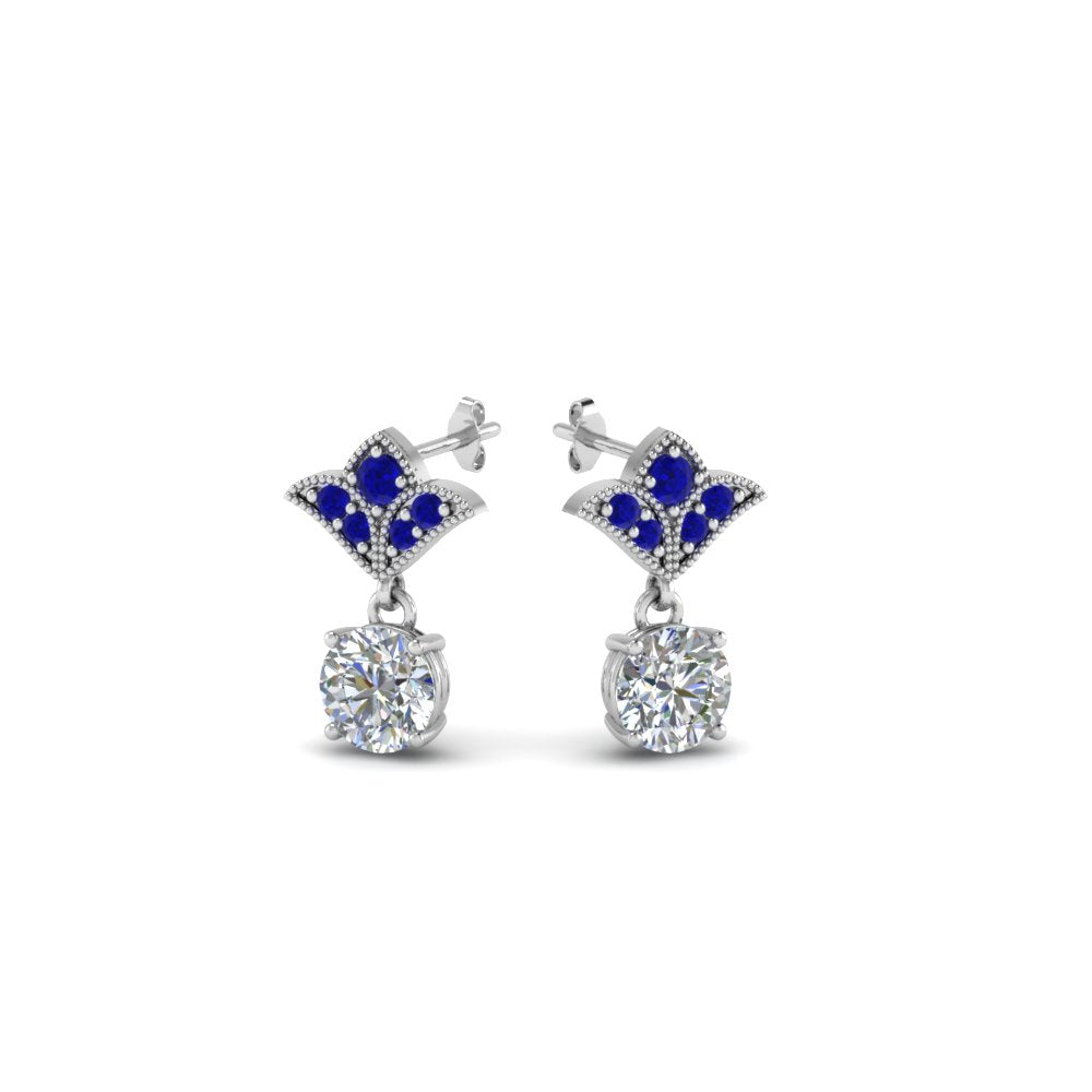 Art Deco Diamond Drop Earrings