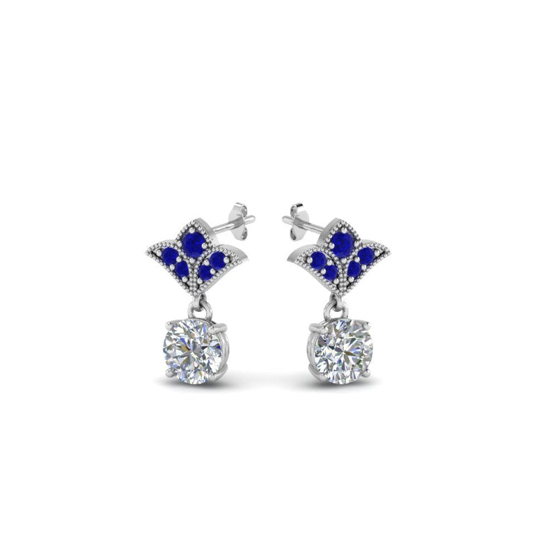 Art Deco Diamond Drop Earrings
